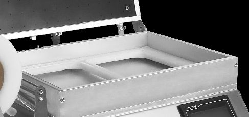 304 Stainless Steel Fully Automatic Touchscreen Plastic Tray Vacuum Sealing Machine for Fast Food Packaging