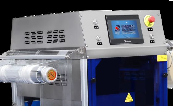 Full-Automatic Continuous Vacuum Skin Displacement Chain Plastic Tray Sealer DQ730AT-V High Quality Tray Sealer Machine