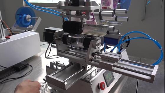 Semi-automatic Multi - Function Rolling Labeling Machine CH-616A for Plastic Boxes and Conical Bottles