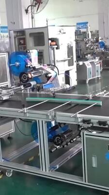 Fully Automatic Dual-Head Phone Film Sticker Machine CH-608 with Easy Tear Labeling for Electronic LCD Screens and Upper/Down Plane Labeling