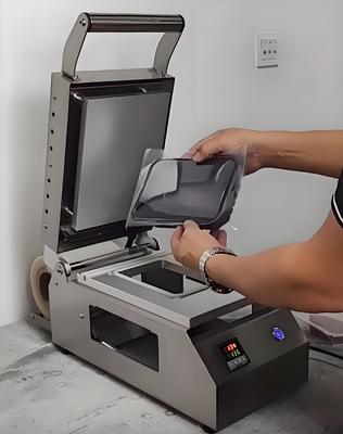 Compact Design 304 Stainless Steel Electrically Heated Manual Tray Sealing Machine DQ-1 Food and Meat Package  for Plastic Containers