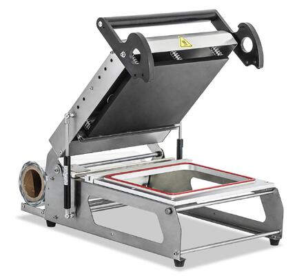 Aanpasbare handmatige randsnijverzegelmachine FR430A met instelbare temperatuurregeling en ergonomische handgreep voor voedselbakken