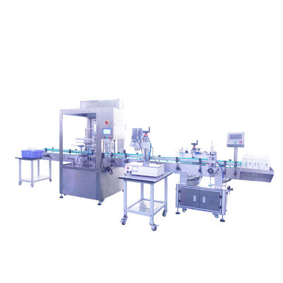 Aangepaste Volautomatische Vierkoppige Vul- en Sluitmachine voor Puur Mineraalwater Zelfstromende Vloeistof Vulproductielijn CH-GZ002